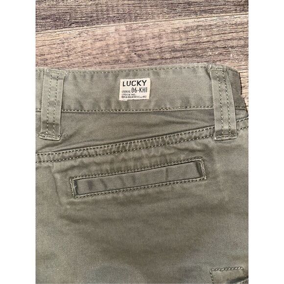 Lucky Brand Y2K Green Khaki Cargo Mini Skirt 8 - Picture 3 of 4
